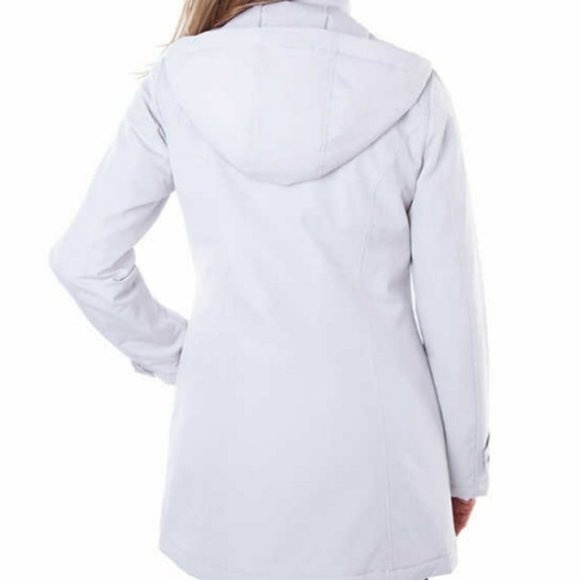 HFX Womens All Weather Hooded Coat--Cement - Picture 3 of 12